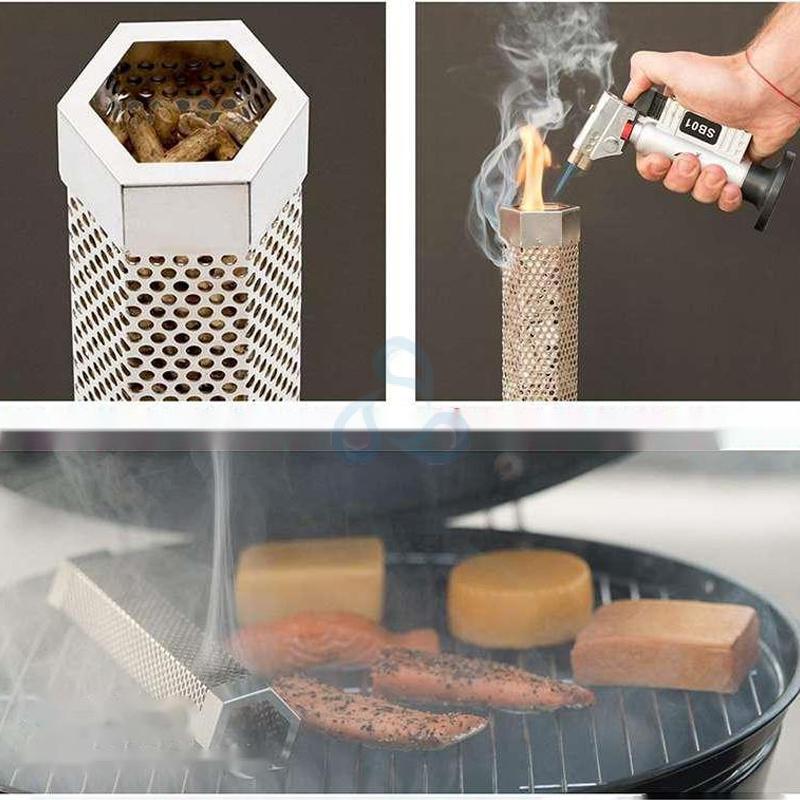如何使用燒烤煙熏管